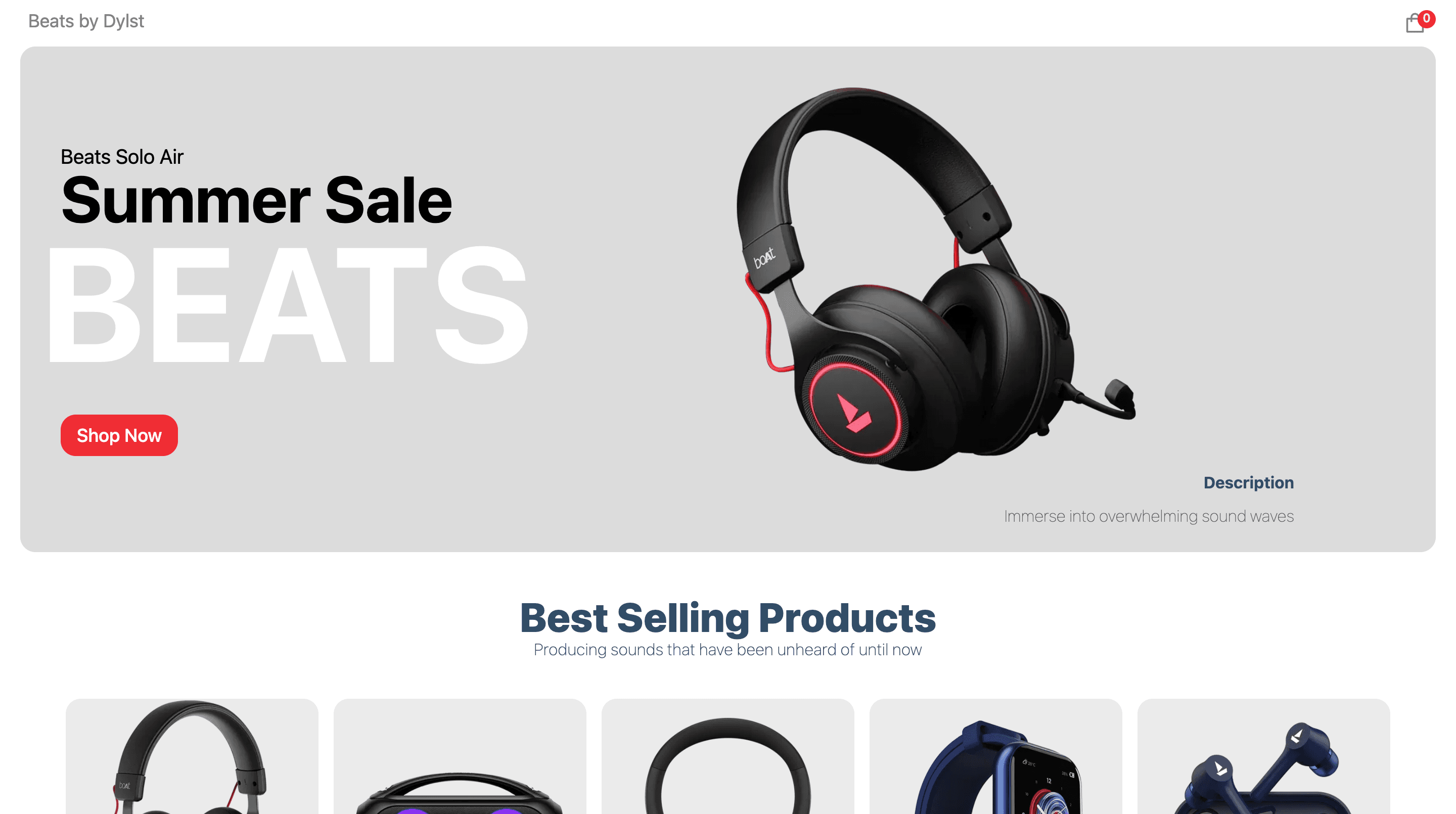 Beats by Dylst - E-Commerce App